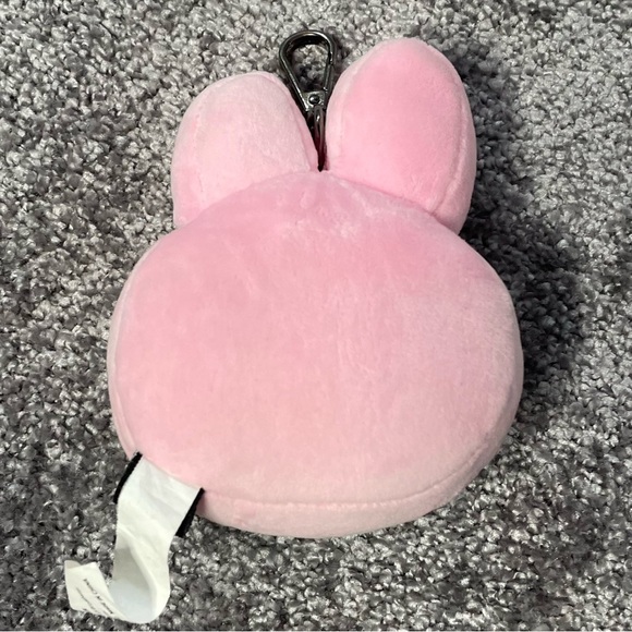 Official BT21 BTS Line Friends Plush Key Chain Ring Jungkook Cooky 4.5" x 4" - Picture 2 of 8